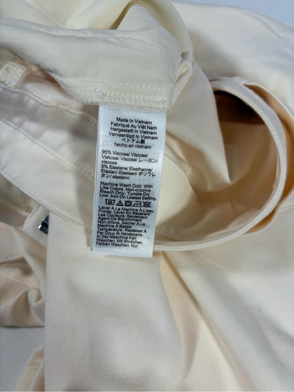 NWT J.Crew Ivory Belted Pleated Wide Leg Pants Size 18 - Picture 8 of 10
